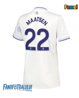 Aston Villa Ian Maatsen #22 Tricou Fotbal Replică 2025-26 Femei Treilea
